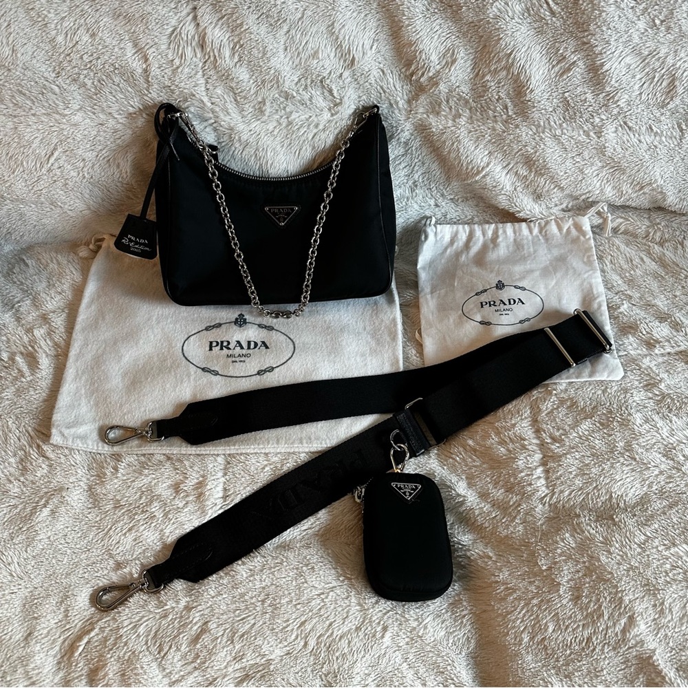 Prada re-edition strap pouch